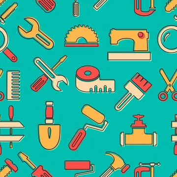 Pattern seamless industrial Stock Illustration