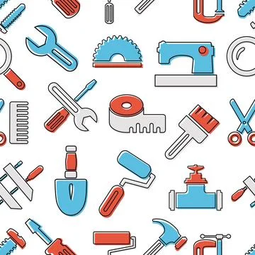 Pattern seamless industrial Stock Illustration