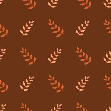 Pattern seamless leaf autumn Illustrazione stock