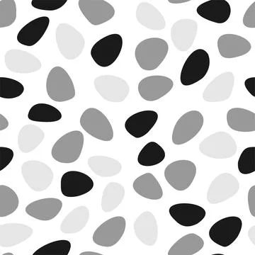 The pattern is seamless monochrome. Vector illustration. Stock Illustration