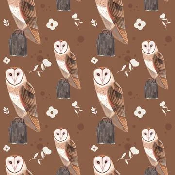 Pattern seamless with savannah wildlife concept design watercolor illustratio Illustrazione stock