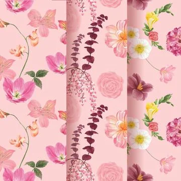 Pattern seamless with spring bright concept design watercolor illustration Illustrazione stock