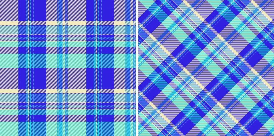 Pattern seamless textile of fabric plaid background with a vector texture c.. Illustrazione stock