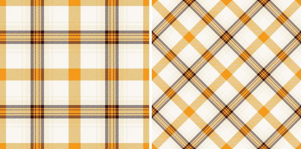 Pattern seamless texture of check fabric plaid with a background textile ta.. Stock Illustration
