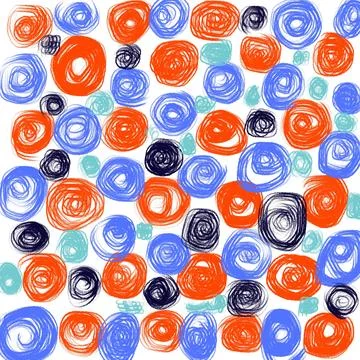 Pattern, seamless, vector, icon, wallpaper, illustration, design, texture, circl Stock Illustration