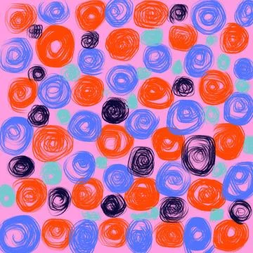 Pattern, seamless, vector, icon, wallpaper, illustration, design, texture, circl Stock Illustration