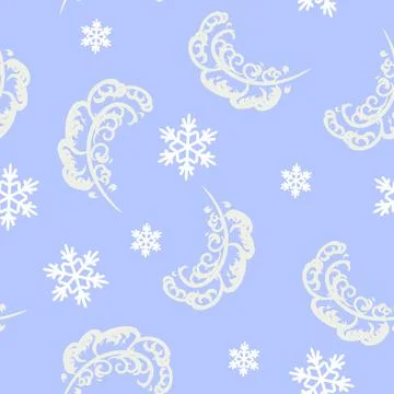 Pattern seamless witch feather . Vector illustration for paper,wallpaper,textile Stock Illustration