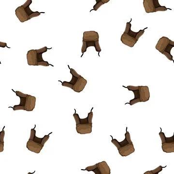Pattern season winter hat man cartoon vector 스톡 일러스트