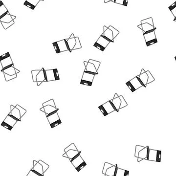 Pattern seat folding chair cartoon vector Illustrazione stock