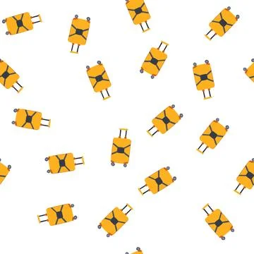 Pattern secure luggage strap cartoon vector Illustrazione stock