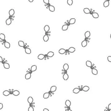 Pattern secure pipe clamp cartoon vector Illustrazione stock