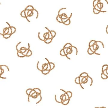 Pattern secure rope knot cartoon vector Stock Illustration