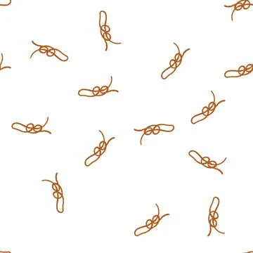 Pattern secure rope knot cartoon vector Illustrazione stock