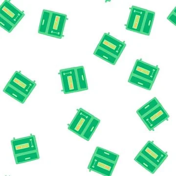 Pattern security safe cartoon vector Stock Illustration