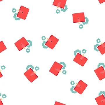 Pattern security smart wallet cartoon vector 库存插图