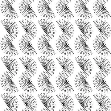 Pattern with semicircles Stock Illustration