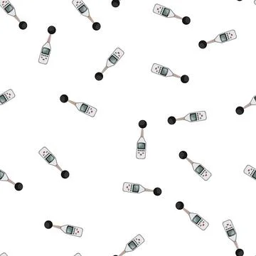 Pattern sensor noise level meter cartoon vector Illustrazione stock