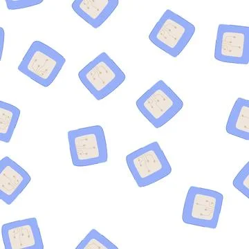 Pattern sensor smart patch cartoon vector イラスト素材