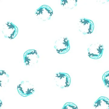 Pattern sequence soap bubble explosion cartoon vector Illustrazione stock