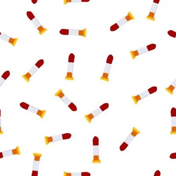 Pattern serum blood test vial cartoon vector イラスト素材