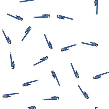 Pattern service pipe wrench cartoon vector 스톡 일러스트