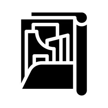 Pattern set folder glyph icon vector illustration Stock Illustration
