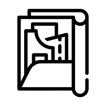 Pattern set folder line icon vector illustration Stock Illustration