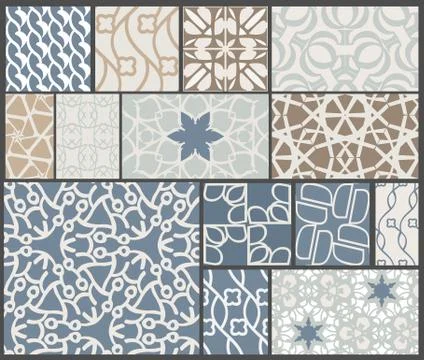 Pattern set Stock Illustration