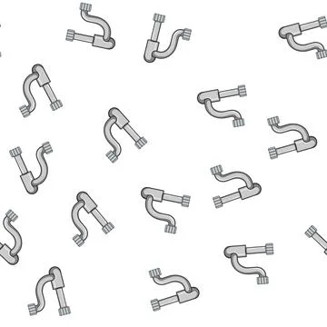 Pattern sewer waste drain trap cartoon vector Stock Illustration