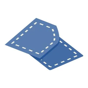 Pattern sewing isometric 3d icon Stockillustratie