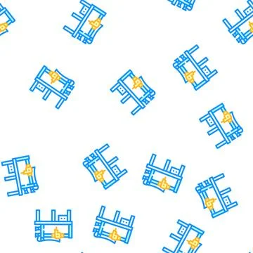 Pattern sewing machine vector seamless pattern イラスト素材