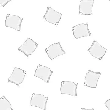Pattern shadow paper curl cartoon vector Illustrazione stock
