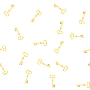 Pattern shape key vintage cartoon vector イラスト素材