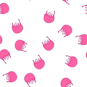 Pattern shape melted circle cartoon vector イラスト素材