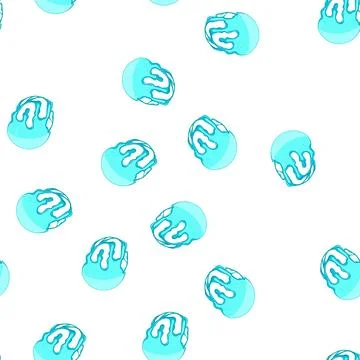 Pattern shape melted circle cartoon vector 库存插图