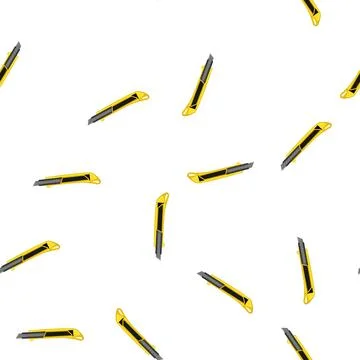Pattern sharp cutter knife cartoon vector Stock Illustration