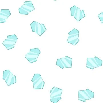 Pattern sharp glass broken shard cartoon vector Stock Illustration