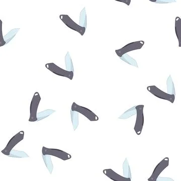 Pattern sharp knife camping cartoon vector Illustrazione stock