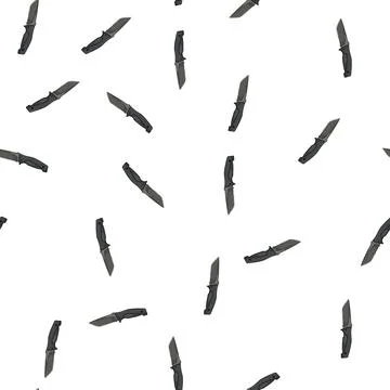 Pattern sharp military knife cartoon vector Stock Illustration