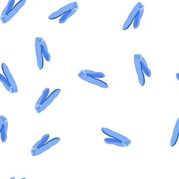 Pattern sharp nail clippers cartoon vector Stock Illustration