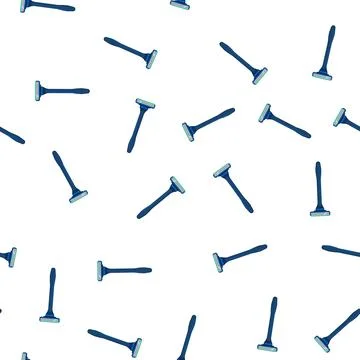 Pattern sharp shaver cartoon vector Stock Illustration