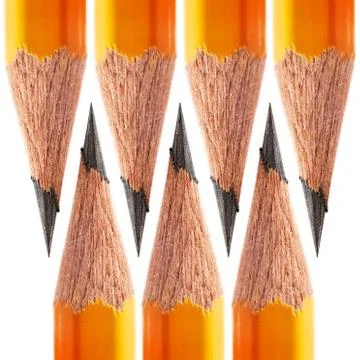 Pattern of a sharpened pencil Stock Photos