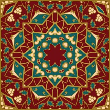 Pattern for shawl. Stock Illustration