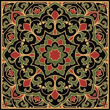 Pattern for shawl. Stock Illustration