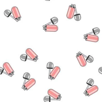 Pattern sheer lip gloss cartoon vector 스톡 일러스트
