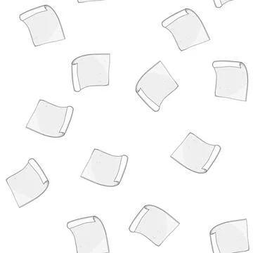 Pattern sheet paper curl cartoon vector Stock Illustration