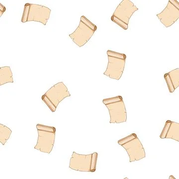 Pattern sheet papyrus parchment cartoon vector Illustrazione stock