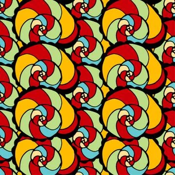 Pattern with shells 库存插图