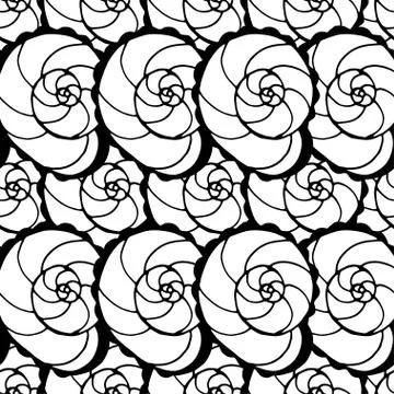 Pattern with shells イラスト素材