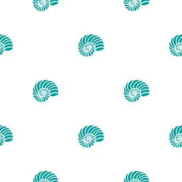 Pattern with shells Stock Illustration